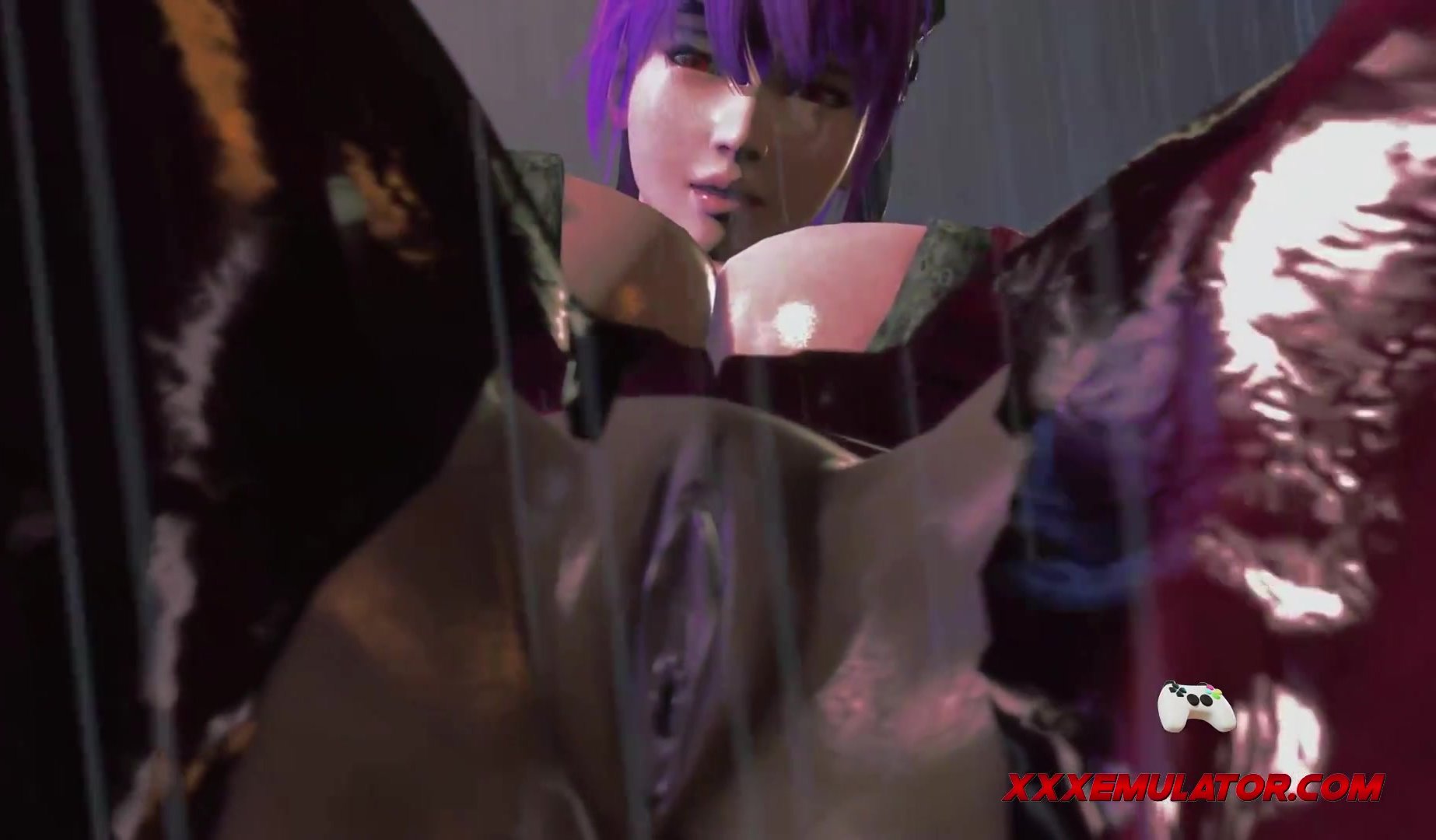 Purple Haired Hottie & Police Officers Outdoor Threesome - wankoz.com