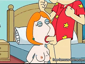 Famous toons sloppy blowjob