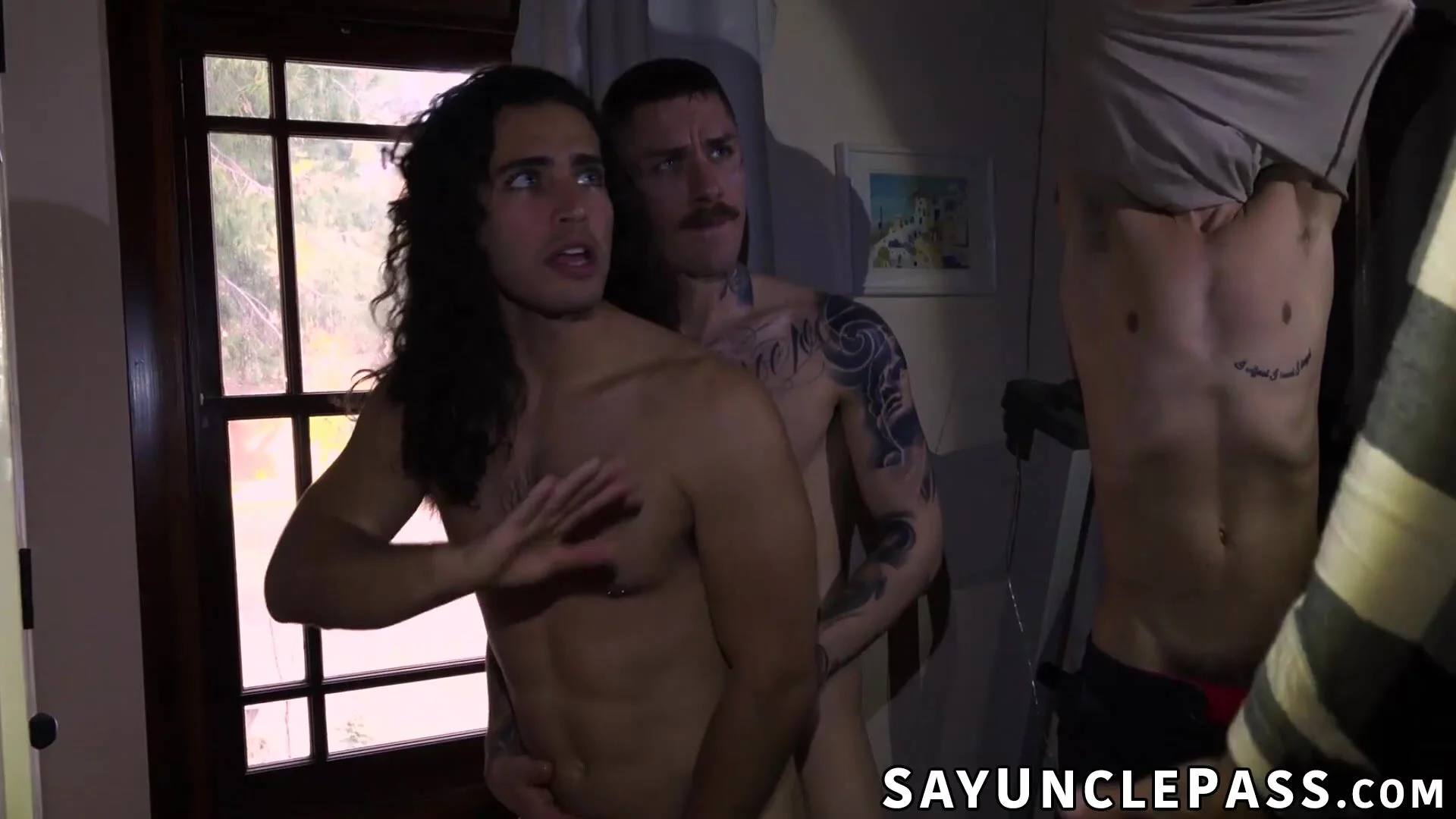 Brett Baker welcomes his neighbor Jace to a hot fucking action