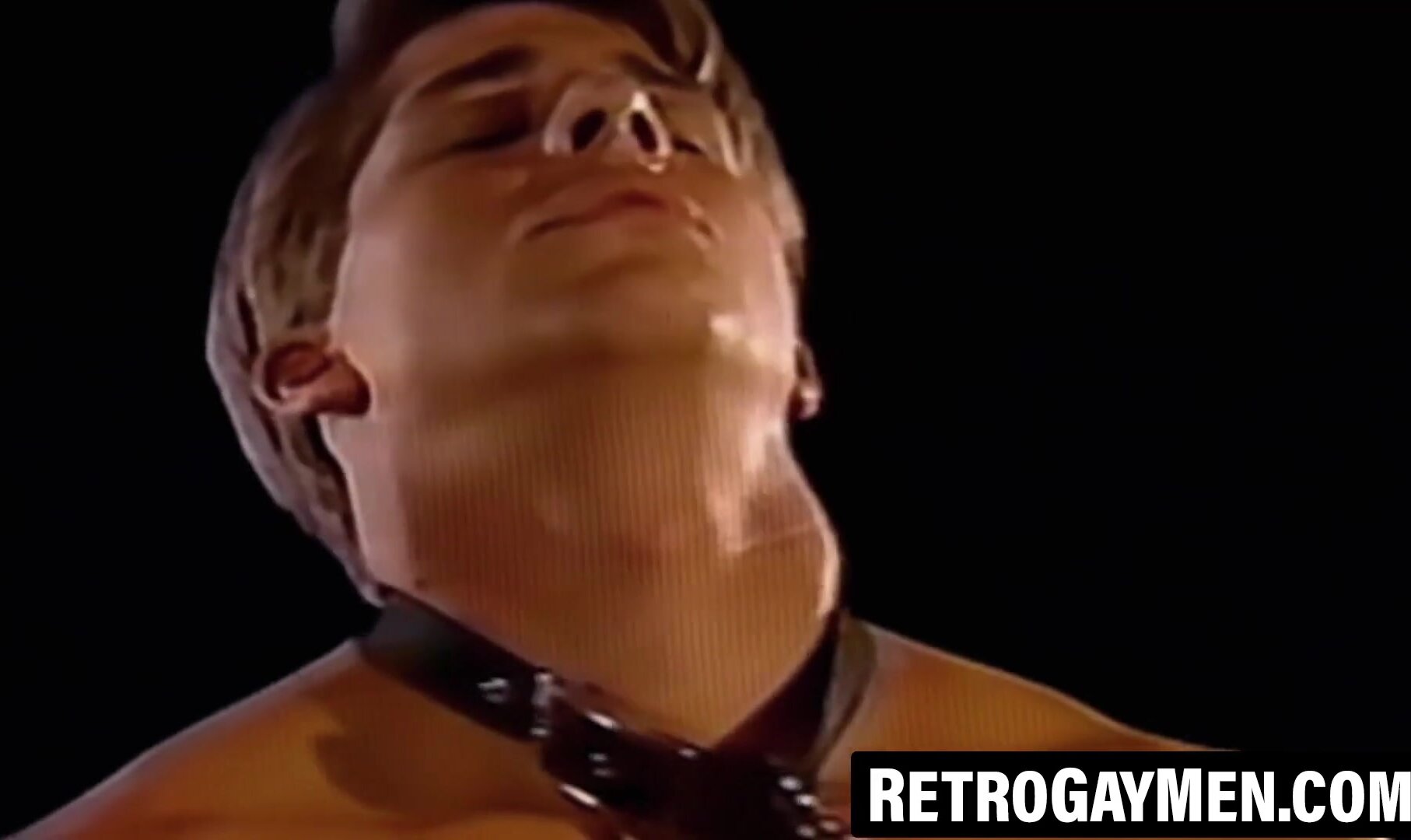 Handsome Alan Fox leashes himself and strokes his thick meat