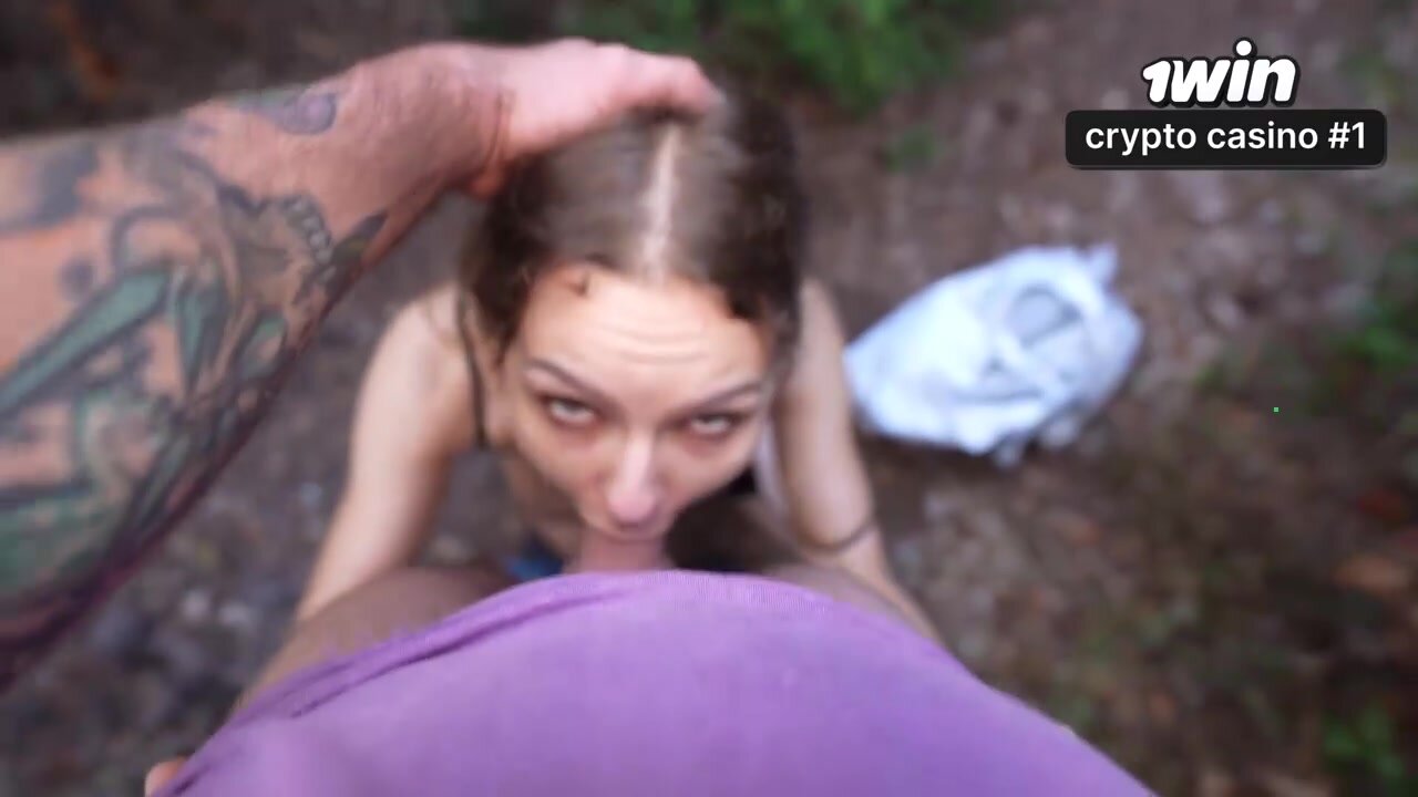 Anal creampie with a random stranger in the forest! Hot gonzo porn!